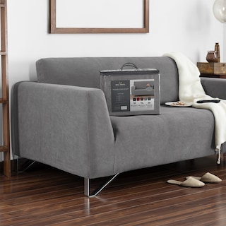 Foto 8 | Juego Protector Cubre Sala Real Textil Gris Elástico Ajustable 3 Piezas