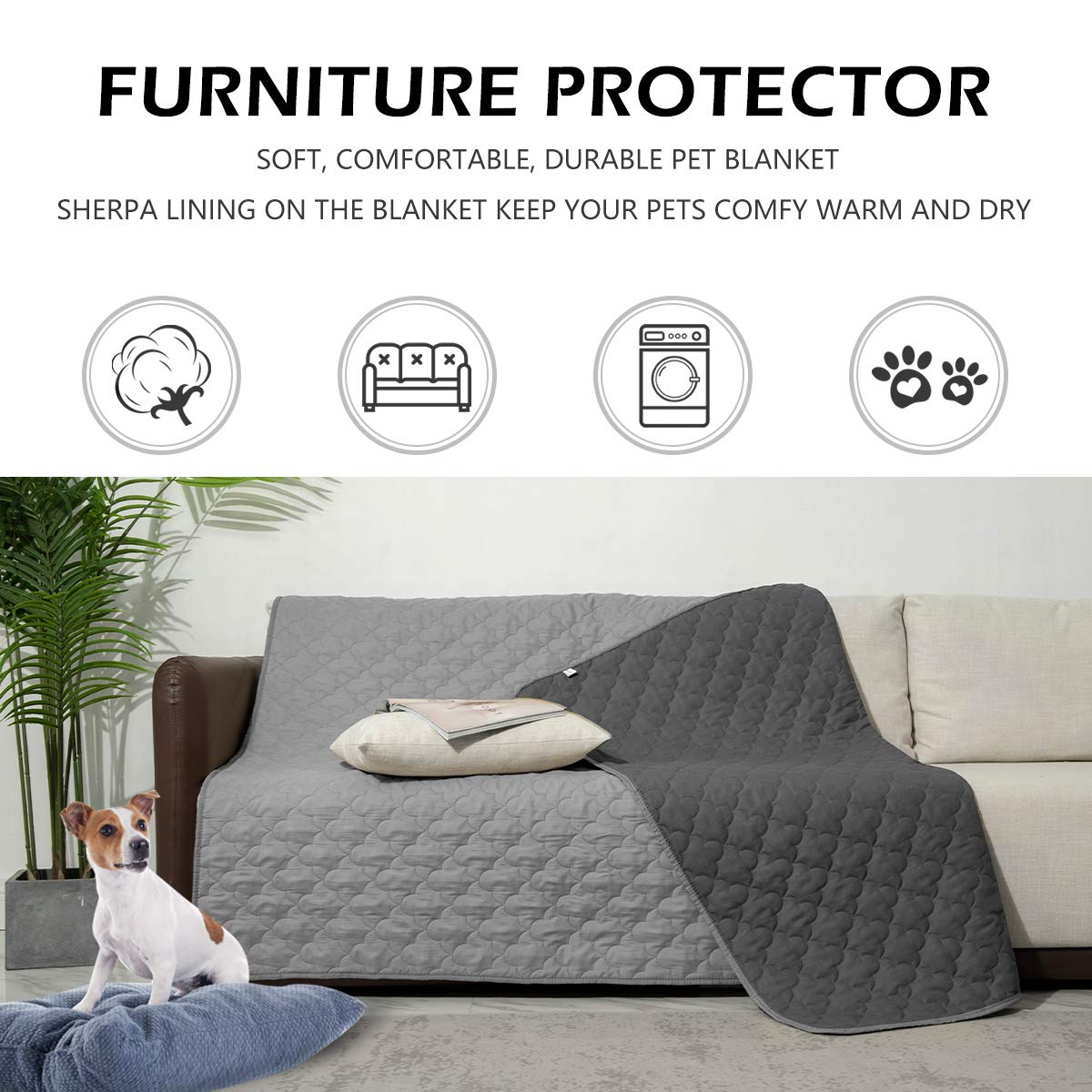 Foto 2 | Manta Impermeable Para Muebles Chhkon Para Mascotas - Venta Internacional.