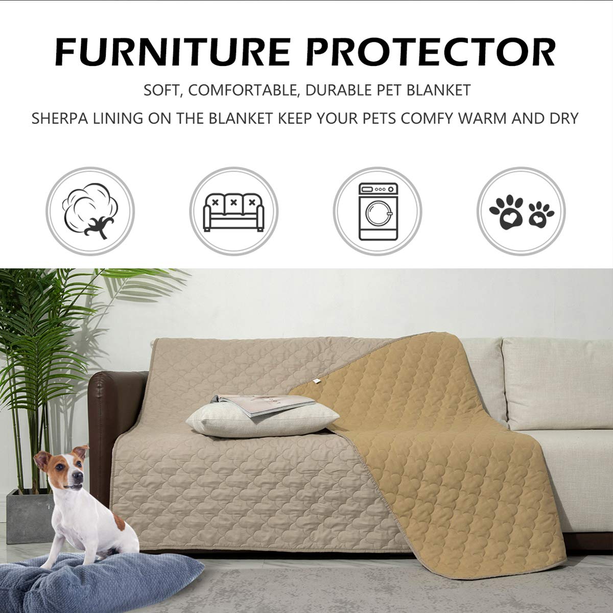 Foto 2 | Manta Impermeable Para Muebles Chhkon Para Mascotas - Venta Internacional.