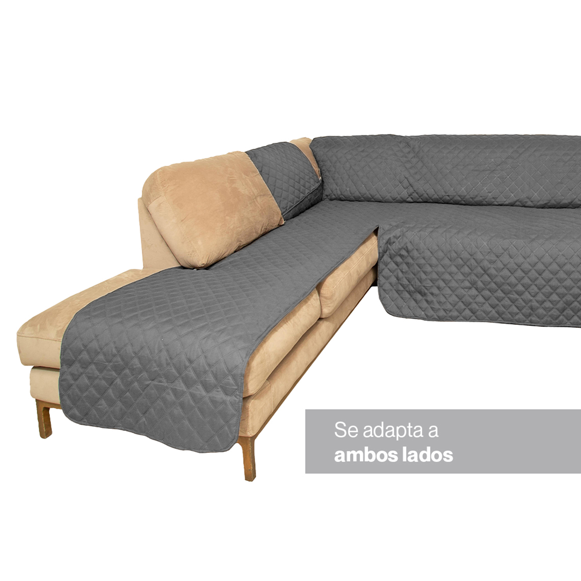 Foto 3 | Cubre Sofa Esquinero Marino /gris