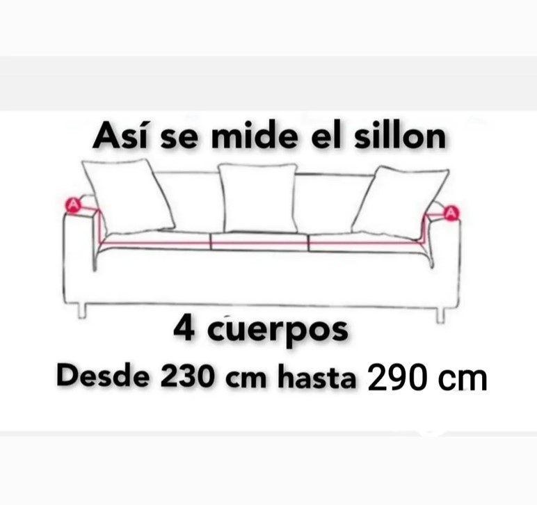 Foto 3 pulgar | Funda De Sillón Lisa Con Estructura Elástica De 4 Asientos - Venta Internacional.
