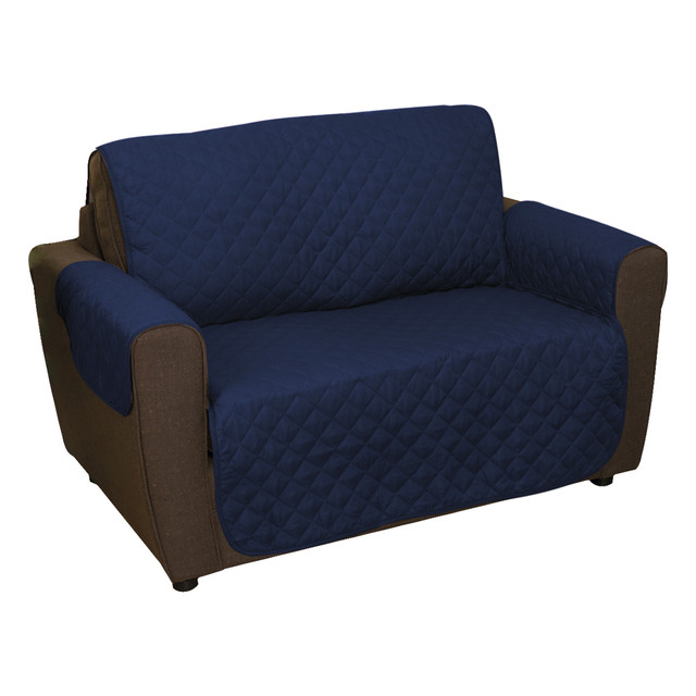 Foto 8 pulgar | Cubre Sala Doble Vista 3 Fundas Lavables Couch Coat Beautifull Home Azul/gris Para Sillón 3 Plazas, Love Seat Y Sofá