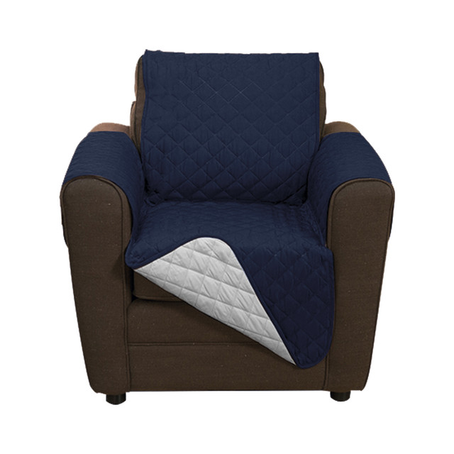 Foto 9 pulgar | Cubre Sala Doble Vista 3 Fundas Lavables Couch Coat Beautifull Home Azul/gris Para Sillón 3 Plazas, Love Seat Y Sofá