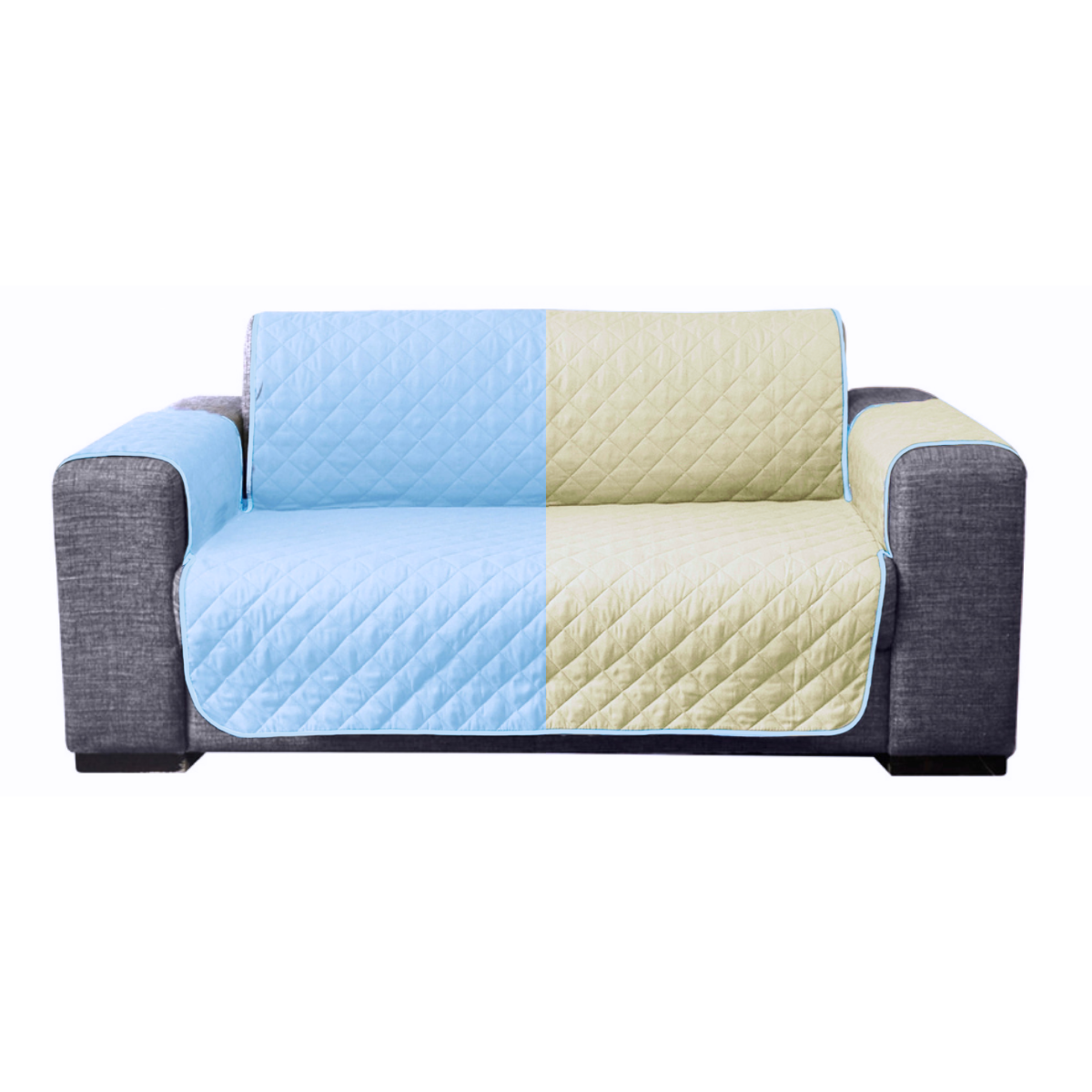 Foto 4 pulgar | Protector De Sala Para Sillón Rebeca Rombos  Cielo/arena Set De 3 Piezas