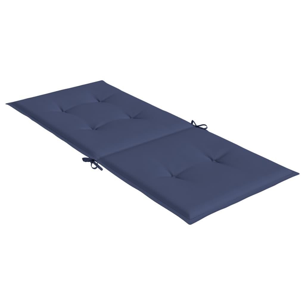 Foto 7 pulgar | Cojines Para Sillas Vidaxl Outdoor Patio Highback  Color Azul Marino - Venta Internacional.
