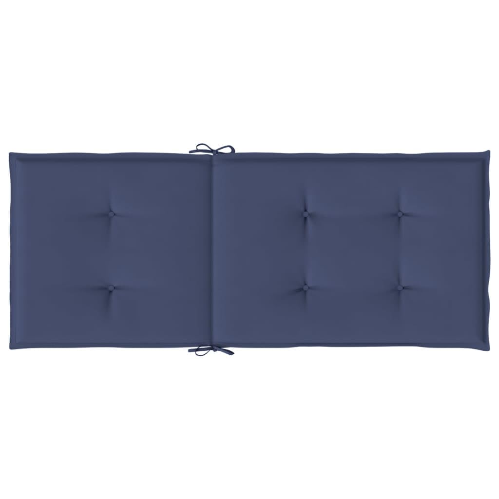 Foto 8 pulgar | Cojines Para Sillas Vidaxl Outdoor Patio Highback  Color Azul Marino - Venta Internacional.