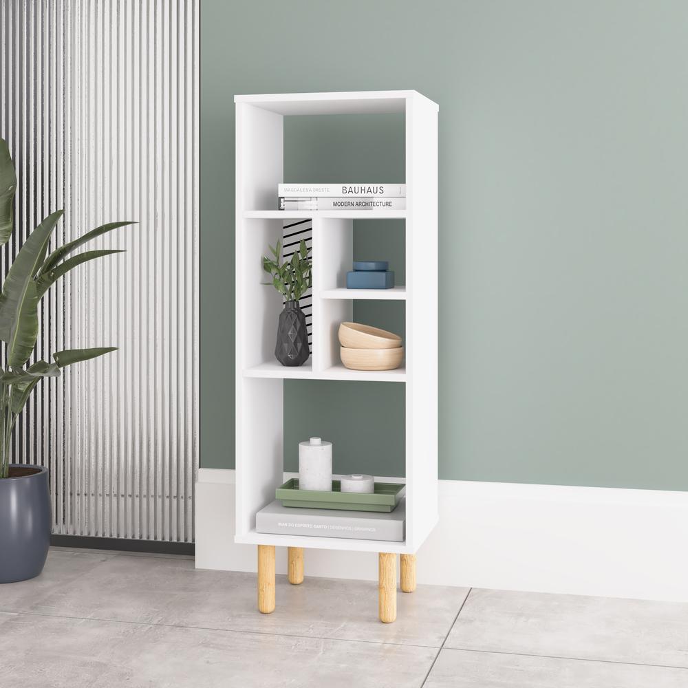 Foto 3 pulgar | Librero Organizador Midtown Concept Minimalista Armado Fácil color Blanco