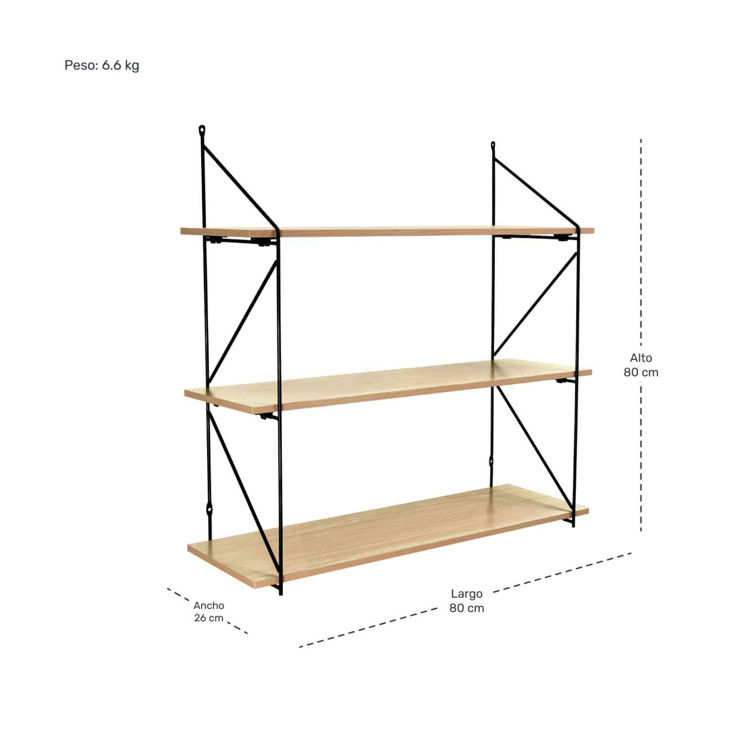 Foto 4 pulgar | Librero Estante Flotante Rack & Pack color Beige