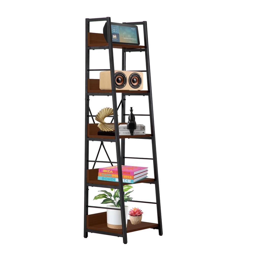 Foto 1 | Librero Organizador de Madera 5 Repisas Minimalista
