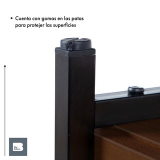 Foto 6 | Librero Organizador de Madera 5 Repisas Minimalista