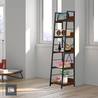 Foto 8 | Librero Organizador de Madera 5 Repisas Minimalista