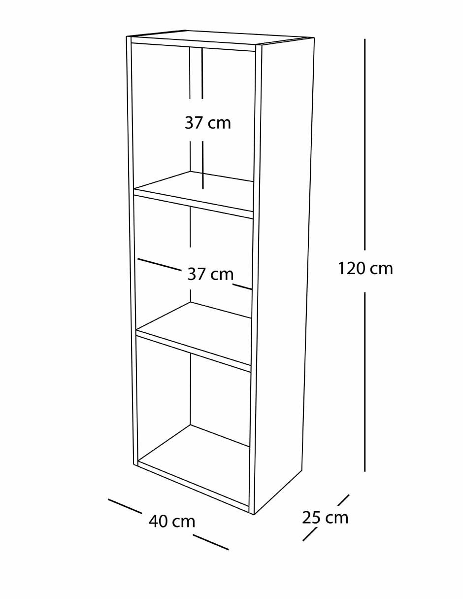 Foto 4 pulgar | Libreros de Madera Hogare Libano Blanco Esquinero