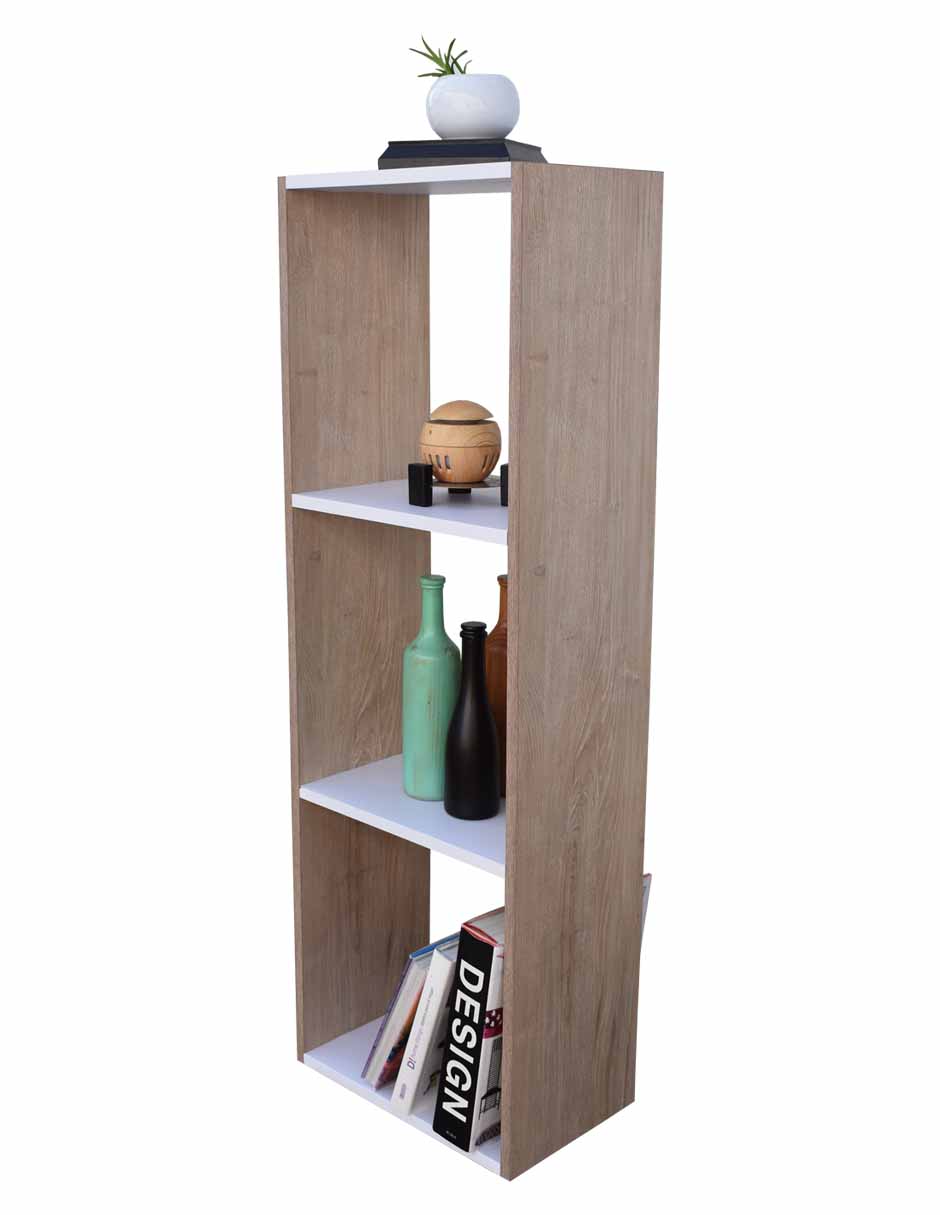 Foto 7 pulgar | Libreros de Madera Hogare Libano Blanco Esquinero