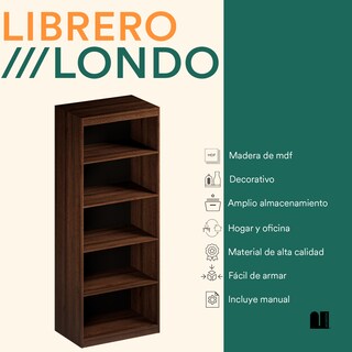 Foto 2 | Librero Con 4 Repisas Mubson. Organizador Londo