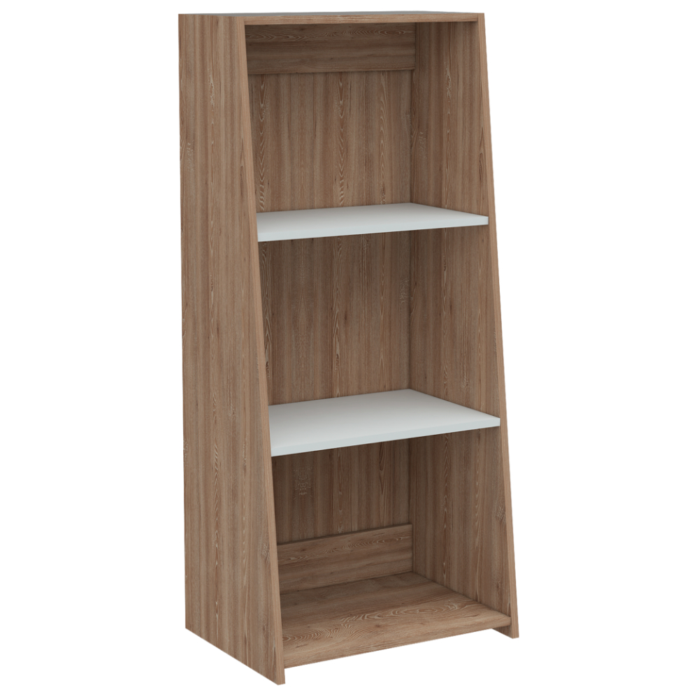 Librero de Madera MDP Excelsior Note Miel y Blanco 1.2 m