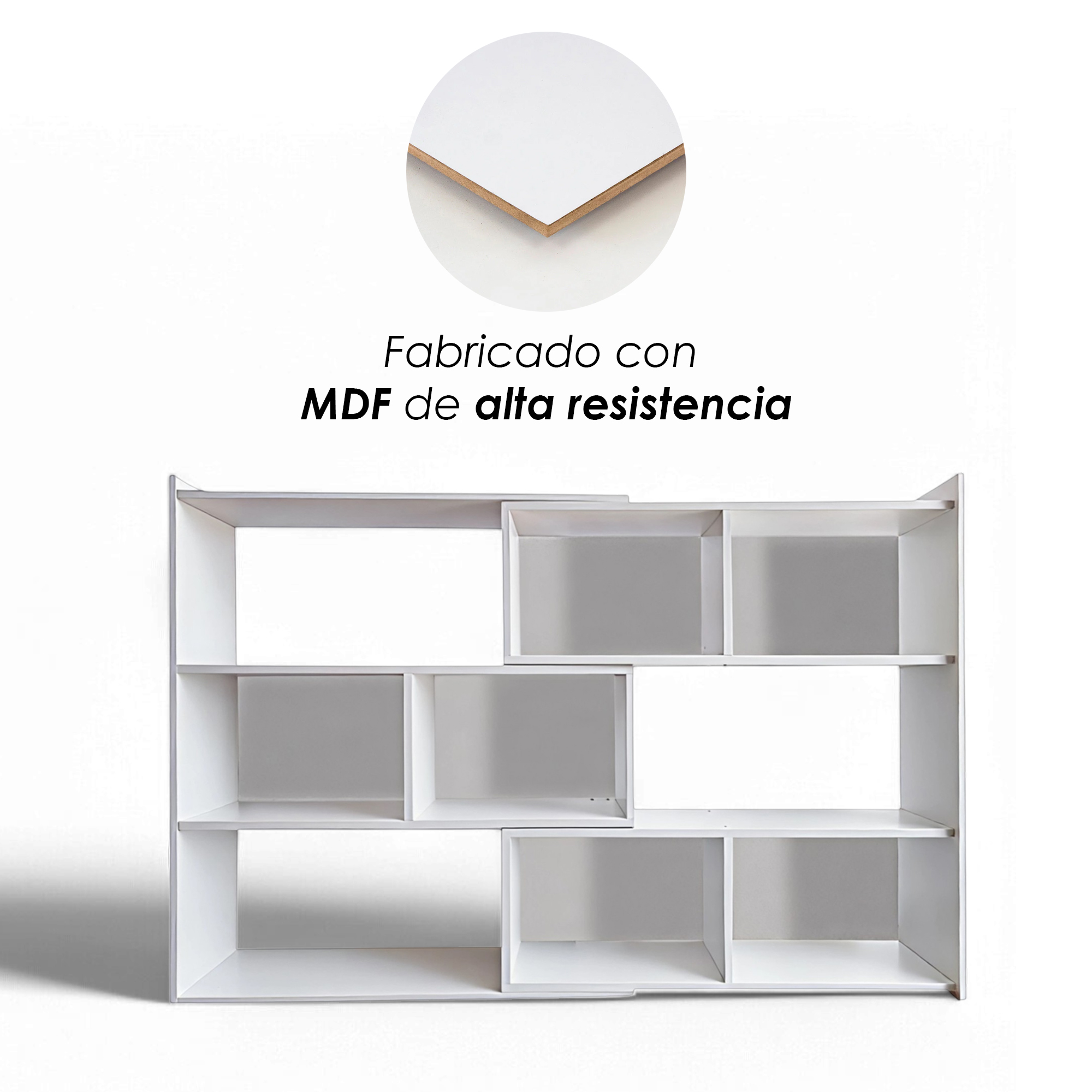 Foto 8 | Librero Organizador Ilios Innova Retractil Blanco