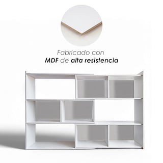 Foto 8 | Librero Organizador Ilios Innova Retractil Blanco