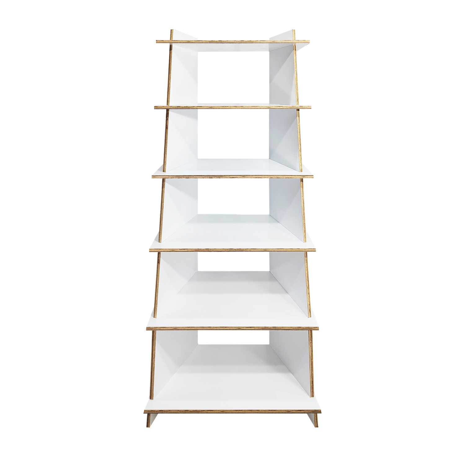 Foto 2 pulgar | Librero Esquinero Reggo Moderno Mueble Organizador Versátil color Blanco