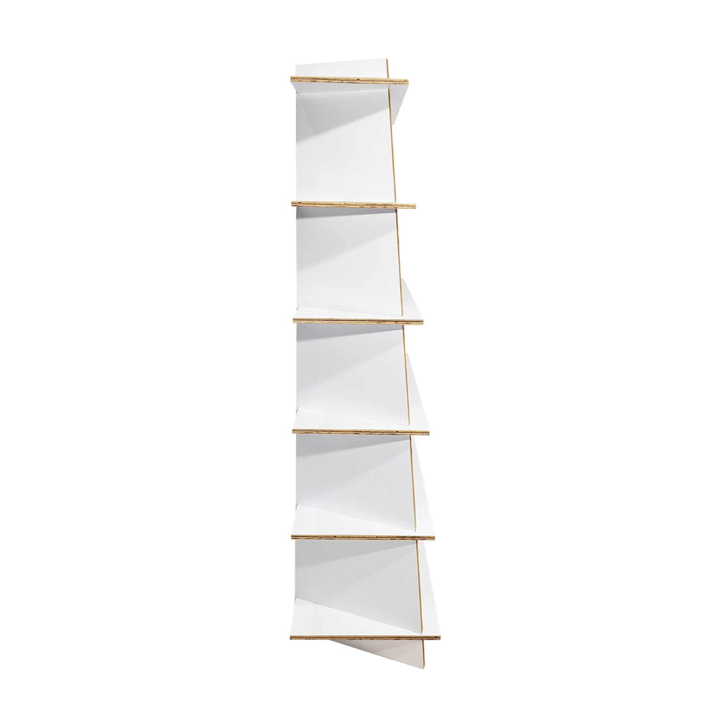 Foto 5 pulgar | Librero Esquinero Reggo Moderno Mueble Organizador Versátil color Blanco