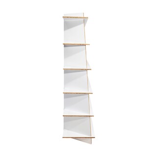 Foto 4 | Librero Esquinero Reggo Moderno Mueble Organizador Versátil color Blanco