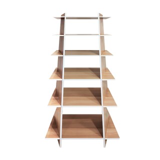 Foto 3 | Librero Esquinero Reggo Moderno Mueble Organizador Versatil Mundo In Color Roble