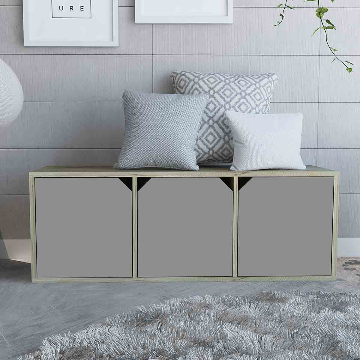 Foto 2 | Librero Fiji - Modulo Bajo Color Duna Y Taupe