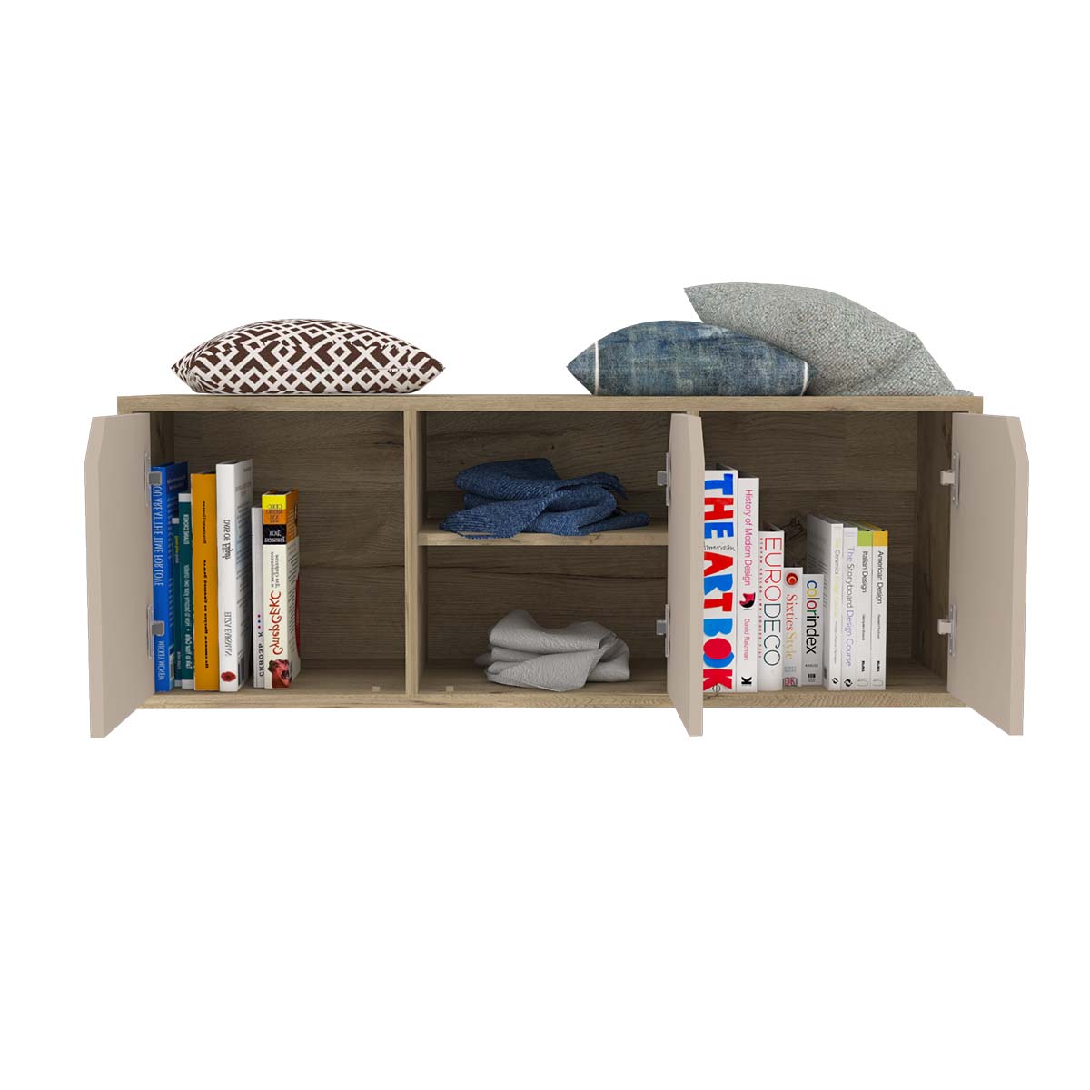 Foto 6 | Librero Fiji - Modulo Bajo Color Duna Y Taupe