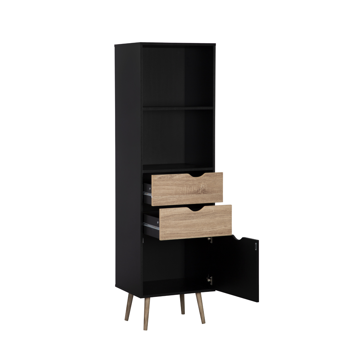 Foto 7 pulgar | Librero Vertical Top Living Gotemburgo Black Nórdico Negro