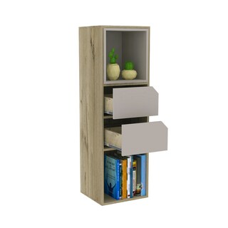 Foto 4 | Combo para Sala Singapur Incluye Mesa De Centro y Librero Virtual Muebles