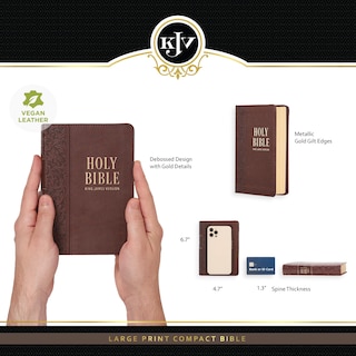Foto 3 | Impresión Grande Compacta De Bible Christian Art Gifts Kjv Holy - Venta Internacional.