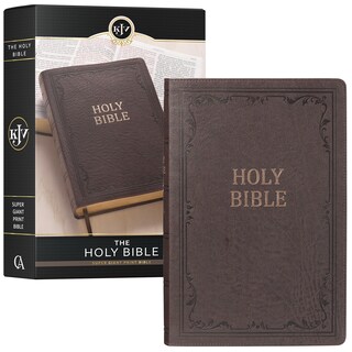 Foto 1 | Impresión Supergigante Kjv De Bible Christian Art Gifts, Marrón Oscuro - Venta Internacional.
