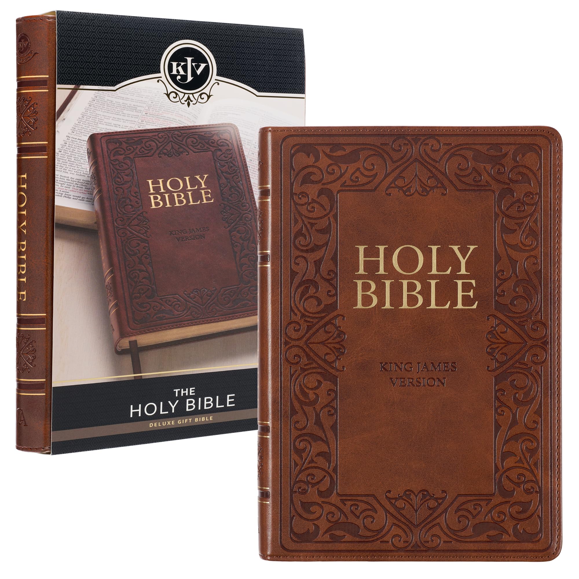 Foto 2 pulgar | Bible Christian Art Gifts Kjv Holy Bible, Piel Sintética - Venta Internacional.