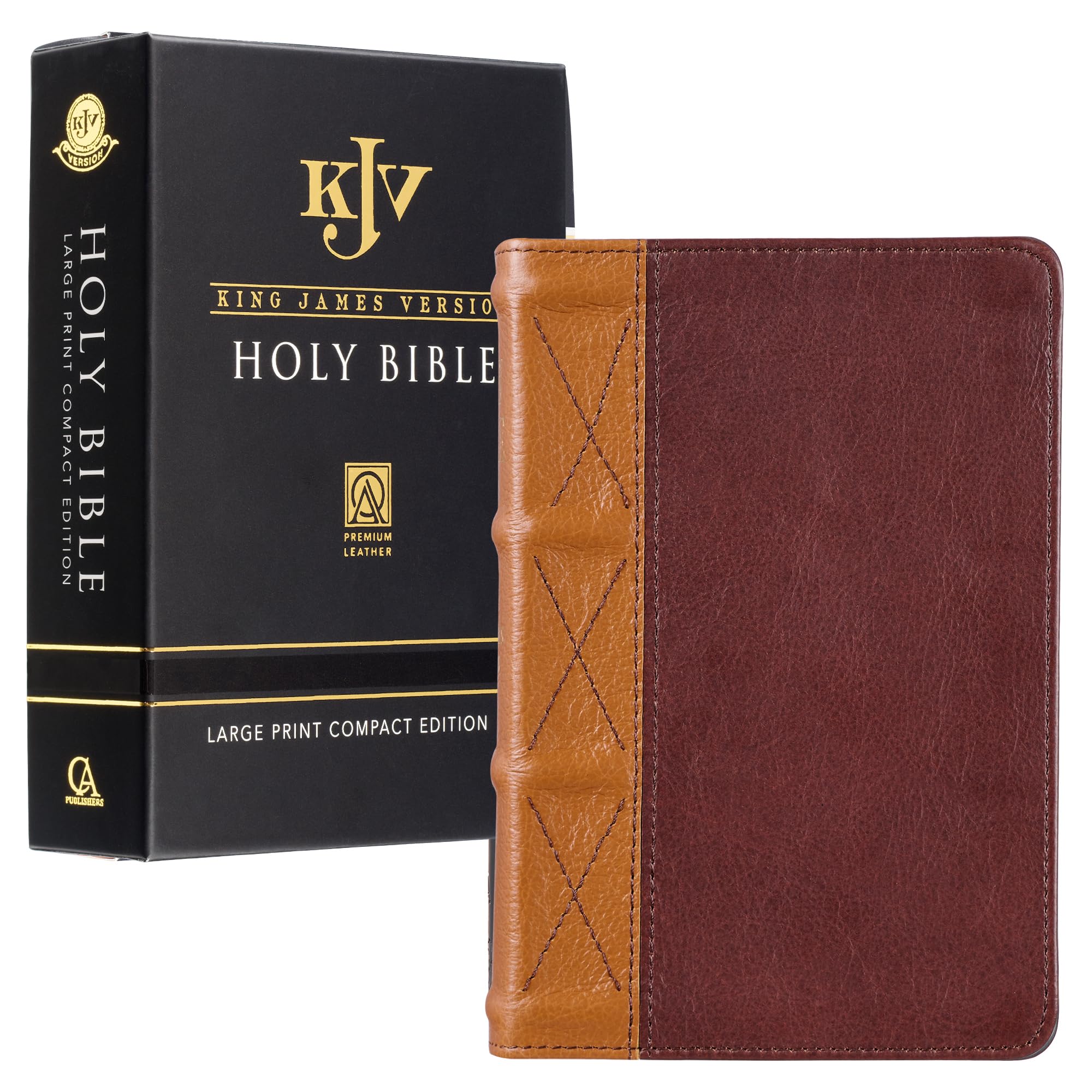 Foto 2 pulgar | Bible Christian Art Gifts Kjv Compact, Piel Con Estampado Grande - Venta Internacional.