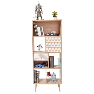 Foto 2 | Librero Top Living Bukler Café Y Blanco