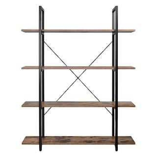 Foto 2 | Librero Madera Estante Minimalista 4 Repisas Tipo Boho Country
