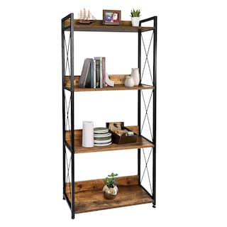 Foto 2 | Librero Rack & Pack 4 Repisas Estante Multiusos Cafe