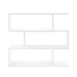 Foto 1 | Librero en Zigzag Alterego Blanco de Madera con 3 Módulos de Almacenaje