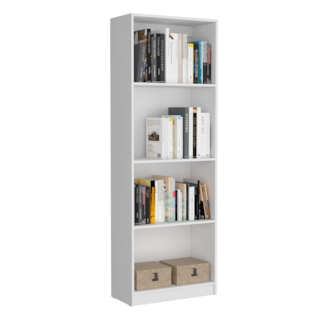 Foto 2 | Librero Home, Blanco Duqueza, Con Cuatro Entrepaños