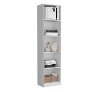 Foto 2 | Librero Home Eco, Blanco Duqueza, Con Cinco Entrepaños