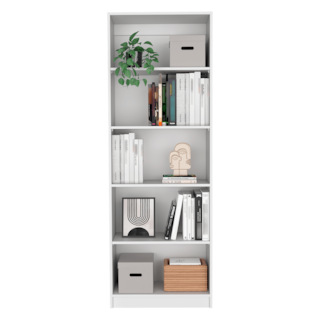 Foto 4 | Librero Home, Blanco Duqueza, Con Cinco Entrepaños