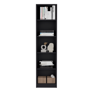 Foto 4 | Librero Home Eco, Wengue, Con Cinco Entrepaños