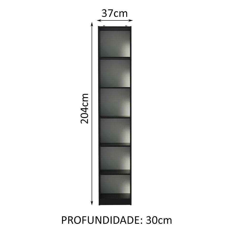 Foto 4 pulgar | Estante Librero Organizador Con 6 Nichos Madesa 6906 Nn