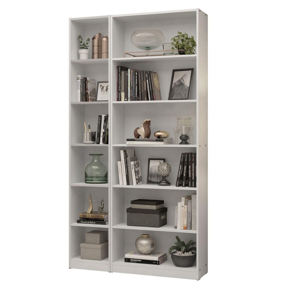 Foto 1 | Kit Estante Librero Madesa 6908 Y Organizador 6906 Blanco