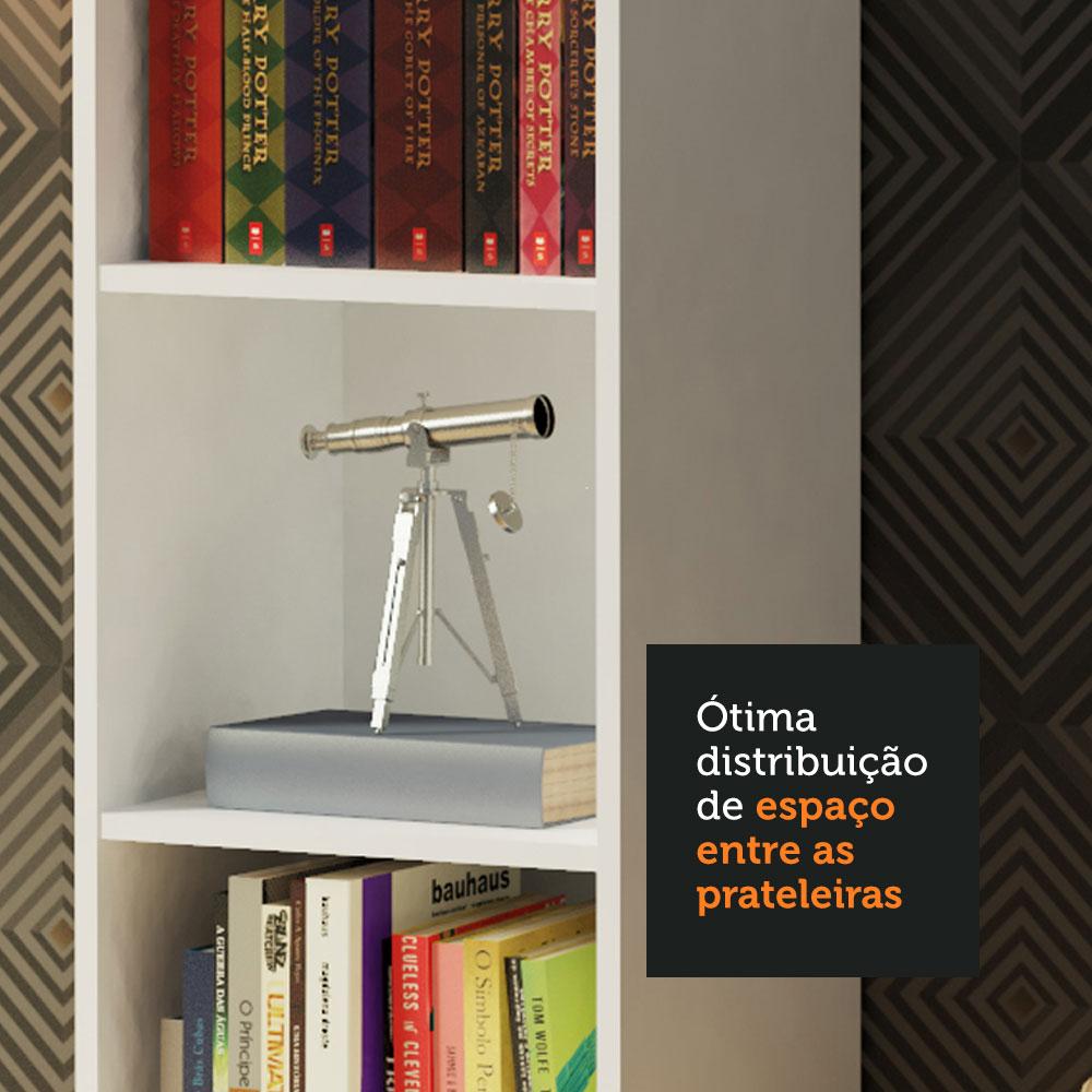 Foto 5 | Kit Estante Librero Madesa 6908 Y Organizador 6906 Blanco