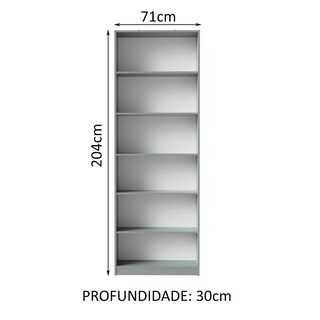 Foto 3 | Librero Organizador Multifuncional Madesa 6 Nichos Gris