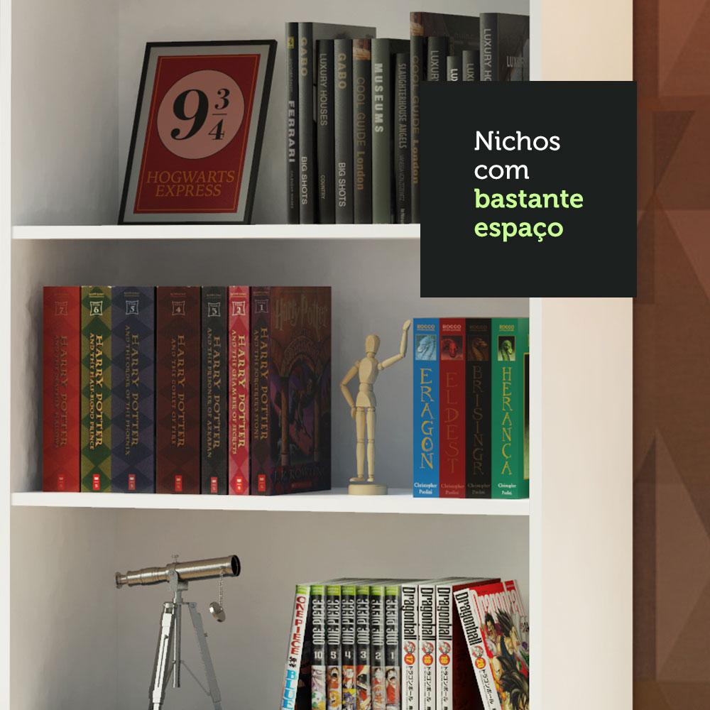 Foto 7 pulgar | Kit Estante Librero Madesa Organizador Blanco