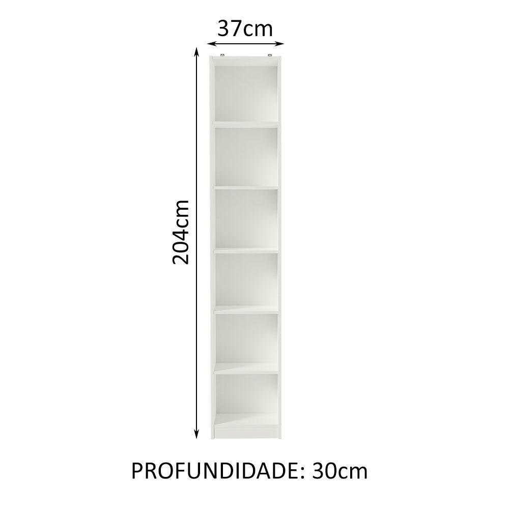 Foto 4 pulgar | Estante Librero Organizador Madesa 6906 Con 6 Nichos Blanco