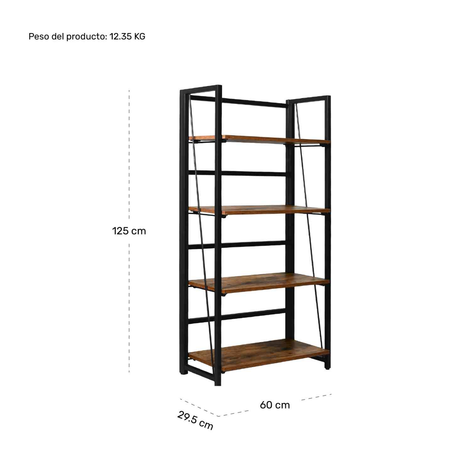 Foto 8 pulgar | Librero Estante Plegable Rack & Pack Industrial Estructura Metálica