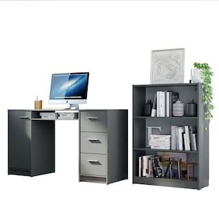 Foto 1 | Kit Estante Librero Madesa 6907 Y Organizador 9400 Gris