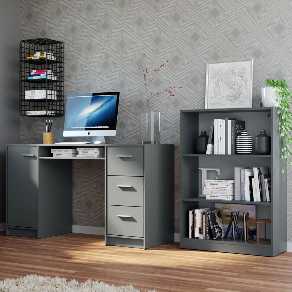 Foto 2 | Kit Estante Librero Madesa 6907 Y Organizador 9400 Gris